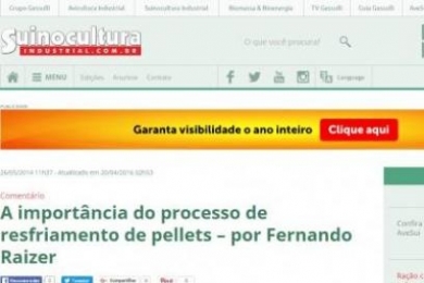 A importância do processo de resfriamento de pellets – por Fernando Raizer | Suinoculturaindustrial.com.br