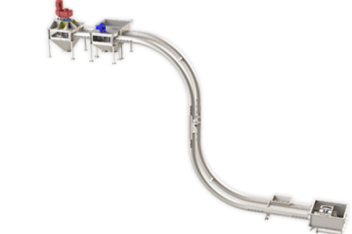 Transportador tubular (de cadena)